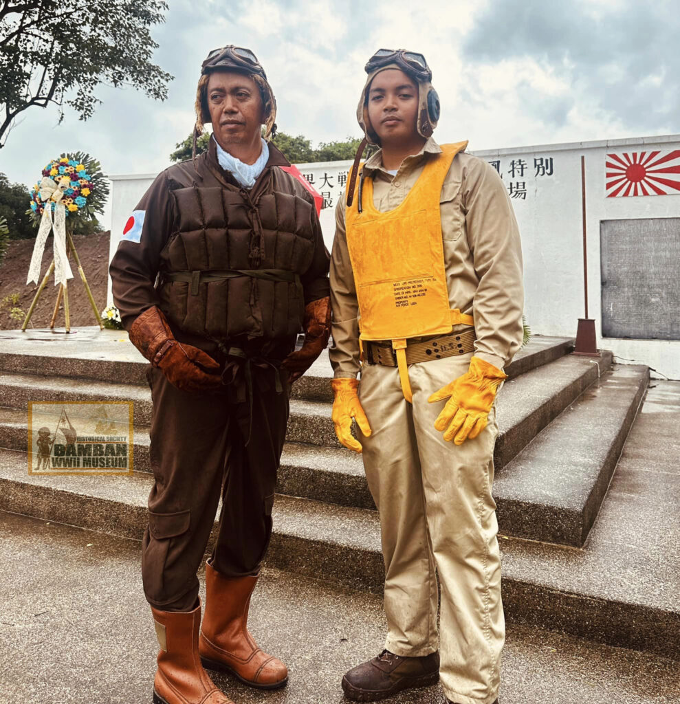 WWII Impression on American and Japanese naval pilots, at the former Mabalacat West Airfield.