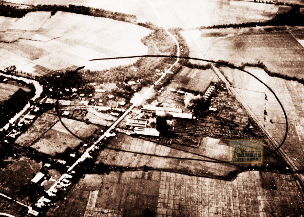 1 PASUDECO UNDER AERIAL ATTACK BY US NAVY BOMBERS 1944 NOVEMBER V1