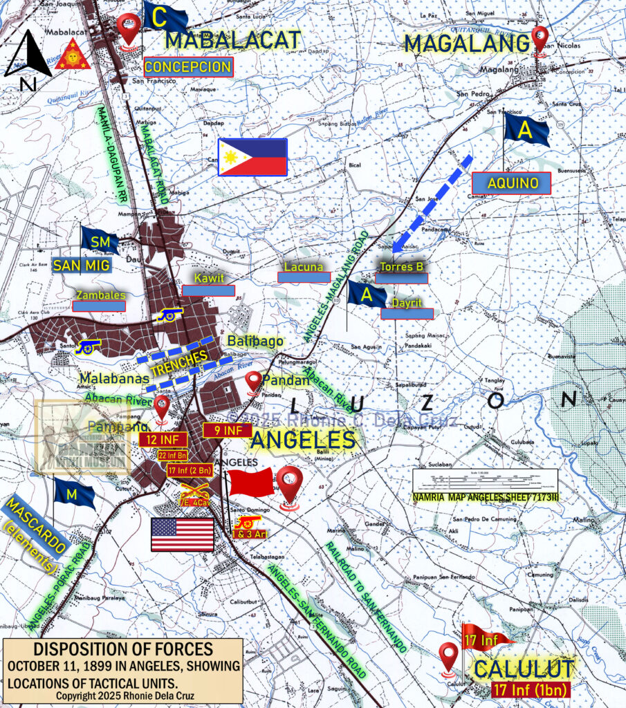 DISPOSITION OF FORCES _OCT 11 1899_FACEBOOK